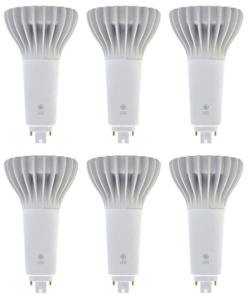 (6 bulbs) GE 39277 LED 4-Pin CFL replacement, 3000K Warm White, 18.5 watt, 1850 lumens LED lightbulb