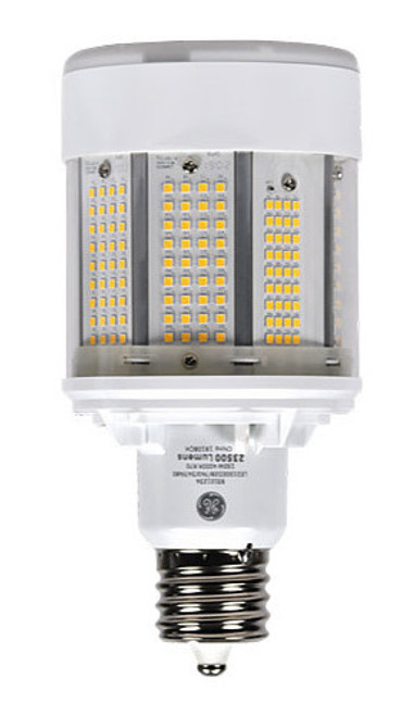 GE LED150ED28/750/347/480 Omni Directional Flood HID Replacement LED Light Bulb, 5000K Daylight, ED28 Shape, EX39 Base, Type B Ballast Bypass, LED Corn Cob, 23500 Lumens (GE 93101235)