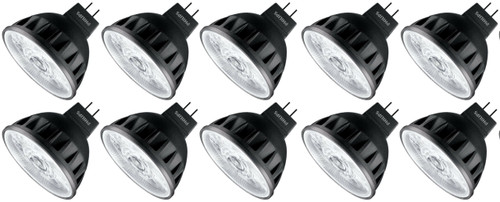 (10 bulbs) Philips 470153 Dimmable LED MR16, 7.8 watts, 4000K cool white, GU5.4base, 10 degree beam angle, 540 lumens