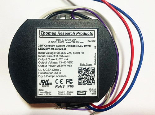 Hubbell Thomas Research Products LED 25W-40-C0620-D Constant Current Driver, dimmable