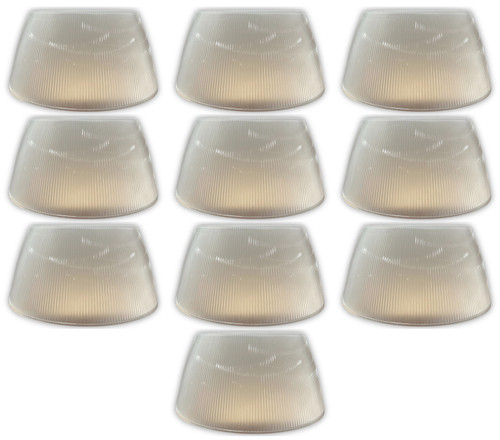 (case of 10) Hubbell Lighting CRNWW18 Hubbell Industrial 18 in. Diffuse Acrylic Reflector for Use with CRN High Bay Housing  (reflector only)