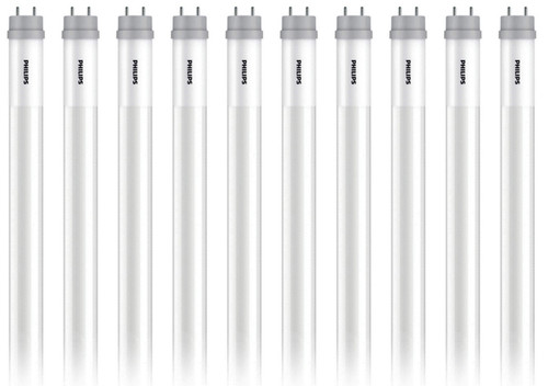 (case of 10) Philips 557421 LED Tube 9.9T8/COR/48-835/MF16/G T8 Fluorescent Replacement, 48 inches, 10 watts 3500K Neutral White, Type B Ballast Bypass LED tube for 4ft T8 LED upgrade