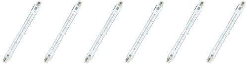 GE Lighting 24931 Proline500 Quartz T3 DEQ 130V 500-Watt Light Bulb, 10300 lumen, R7S base, 6-Pack Q500T3CL/PRO-6PK