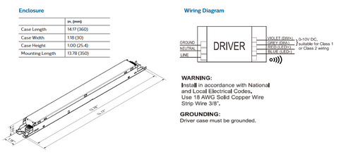 Advance Xitanium XI050C140V054BST1 LED electronic drvier, 50 watt output, 0-10V Dimming, SimpleSet programmable, by Signify