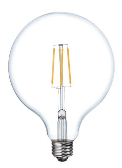 GE 41857 relax LED G40 Globe HD Light, 60 watt replacement using only 6 watts, 500 lumens, soft white, dimmable LED Light Bulb