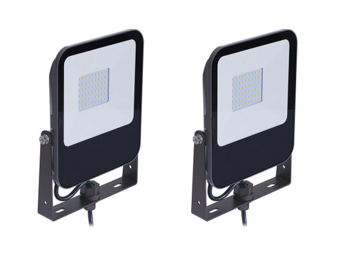 (case of 2) Stonco LED Slim Flood Light Area Light, 150 watts, cool white 5000K, Yoke mount, 17000 Lumens, bronze, 120-277V