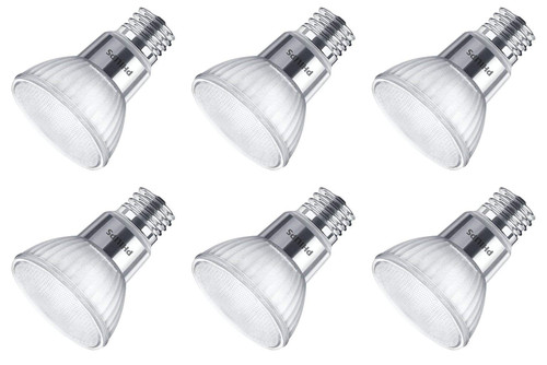(6 lamps) Philips LED Classic Glass Dimmable PAR20 40 Degree Flood Light Bulb with Warm Glow Effect , 500 Lumen, 2200-2700 Kelvin, 7 watt (50-Watt Equivalent), E26 Base, Soft White 
