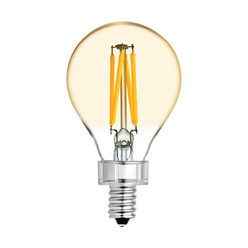 (2 bulbs) GE Lighting 42160 LED A15 Vintage Amber Glass, 4 watt, 240-Lumen, Dimmable LED Bulb with Candelabra Base, Warm Candle Light, ceiling fan perfect fit