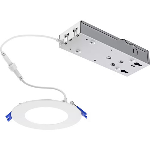 Philips Lightolier LED Flat Downlight, 8 inch Round dual select, CCT and Lumen selector, great for low plenum & shallow space ceiling, field selectable lumens and color temp, Dimmable