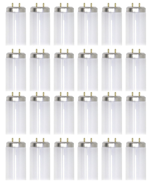 (case of 24) GE 45757 Fluorescent T8, 36 inch, 25 watt, 2150 lumens,  4100K Cool White, Ecolux, Starcoat, Medium Bi-Pin (G13) base 3-ft linear Fluorescent, F25T8/SPX41/ECO