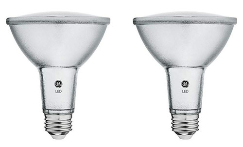 GE Classic 2-Pack LED PAR30, 75 W Equivalent, Dimmable, Spot, Warm White, Longneck LED Light Bulb