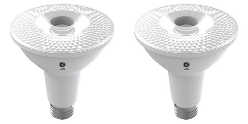 (2 bulbs) GE LED PAR30 long neck, Indoor Spotlight, warm white HD, 75 watt equivalent, Dimmable, 950 lumens, uses only 12 watts, LED Spotlight Light Bulb