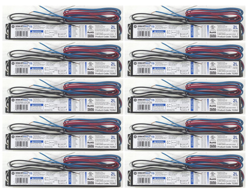 (case of 10) GE Lighting 72262 GE232MAX-L/ULTRA 120/277-Volt UltraMax Electronic High Efficiency Fluorescent T8 Multi-Volt Instant Start Ballast 2 or 1 F32T8 Lamps (case of 10) GE Lighting 72262 GE232MAX-L/ULTRA 120/277-Volt UltraMax Electronic High Efficiency Fluorescent T8 Multi-Volt Instant Start Ballast 2 or 1 F32T8 Lamps