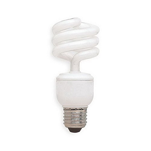 GE 94543 Compact Fluorescent 14 watt Light Bulb,  FLE14HT3/2/827 T3 Spiral Curlicue Compact Fluorescent Lamp, medium base, 2700K, 950 lumens