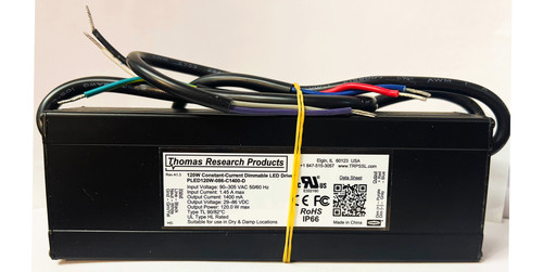 Hubbell Thomas Research Products 120W LED Driver, PLED120W-086-C1400-D, Constant Current & Constant Voltage with Isolation, Flicker Free, Dimming