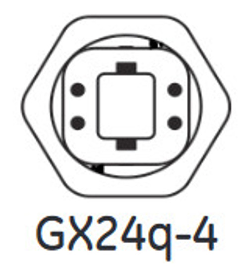 GE 39282 LED 4-Pin (GX24q), 18.5 watt, 1850 lumen,  3000K, Replacement for Compact Fluorescent CFL Plug-In lamp, Horizontal, Ballast Compatible, LED19GX24q-H/830