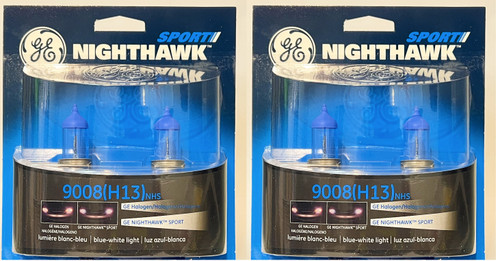 (4 bulbs) GE Lighting 9008(H13) NHS/BP2 Nighthawk Sport Replacement Bulb