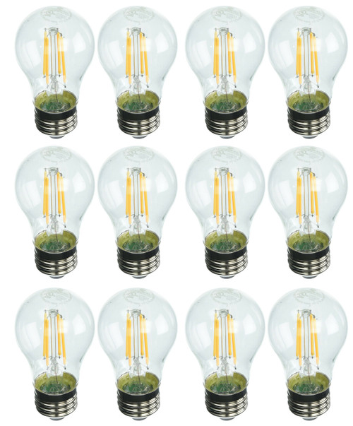 (12 bulbs) GE Lighting 23240 LED A15 Fan Bulb, 300 lumens, 3.5 watt, dimmable, clear finish, medium base