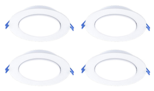 (case of 4) Philips Stonco LED 4 inch Round Gimbal Dual Select, 5CCT and Lumen Select, GB4RSLMZ10SCTUW LED, Dimmable, White Recessed Gimbal Accent Light