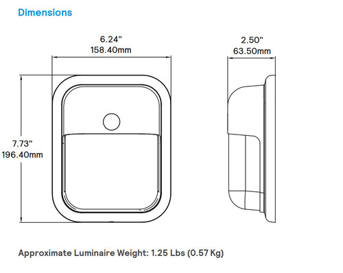 (case of 4) Philips Keene - SWL-WW-G1-PCB-1-BZ Outdoor Square Wall Pack LED Fixture, 13 watts, 1178 lumens, 3000K Color Temp (beautiful soft white)