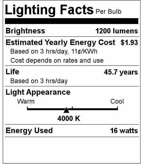 (case of 4) SYLVANIA ULTRA LED RT5/6 inch Recessed Downlight Kit, 16W, Replaces 100W Incandescent, 1200 lumens, Plastic Bulbs, 4000K Cool White, Dimmable down to 10%, 50,000 Hours,