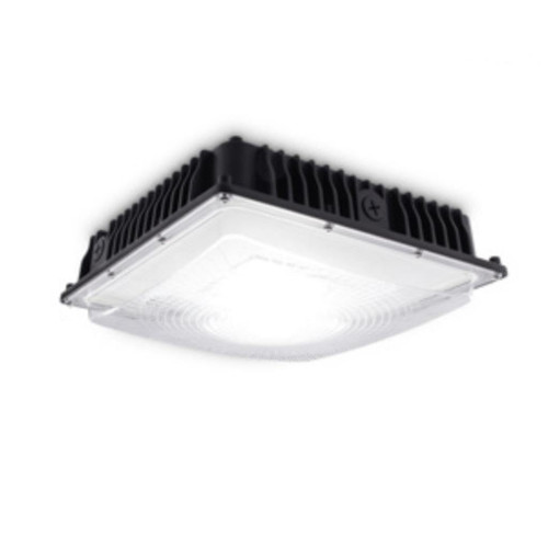 Signify Stonco Garage and Canopy LED Luminaire, Field Selectable Wattage (70w, 80w, 90w) and Color Temp (3000K, 4000K, 5000K) Outdoor LED Fixture, surface mount, 120-347V, Bronze