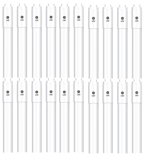 (case of 20) LIGHTING 31919 LED Tube Light Bulb, 48 inch T8, 3500K, 15-Watt, Ballast Bypass Type B, LED15BT8/G4/835