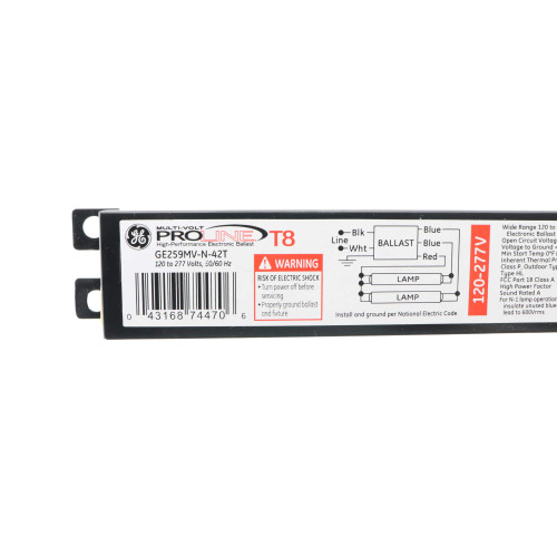 Qty of 5 ballast - GE 74470 - GE259MV-N-42T Electronic Multivolt Instant Start Ballast