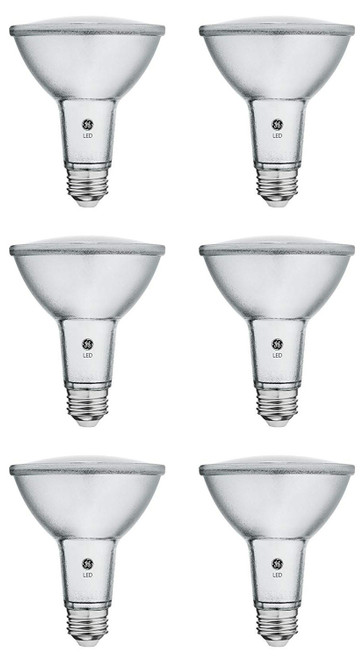 (quantity of 6 bulbs) GE Classic LED PAR30 Longneck, 75 W Equivalent,  Dimmable Spot Warm White 