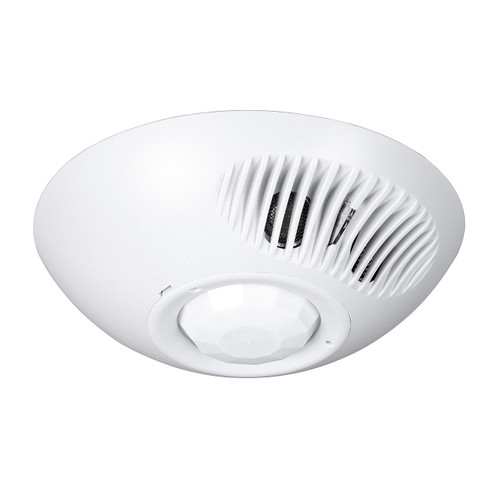 HUBBELL LIGHTING OMNI Line Voltage Ultrasonic and PIR Ceiling Sensor OMNIDT1000BP1277, Off White
