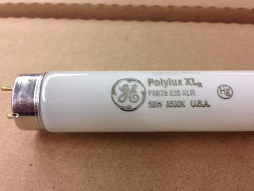 25 Pieces GE 40120 F58T8/835PLYLXlr 58W 60" T8 Medium Bi-Pin(G13) 3500K Polylux Xlr