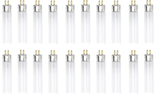 (Case of 20) GE 61361 - T5 Fluorescent, 45.5 inch, 54 watt, 3800 lumen, 4100K, High Lumen, Straight T5 Fluorescent Tube Light Bulb,  F54T5/841ECO/PRO 