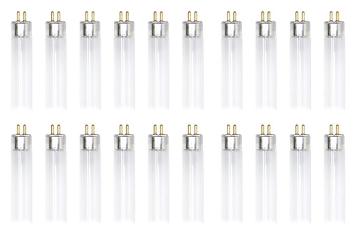 (case of 20 tubes) GE 67420 Straight T5 Fluorescent Tube, 21 inch, 13 watt, 800 lumen, Reveal HD Light 2600K,  Under cabinet T5 fluorescent lamp, F13T5/KB/RVL/CB 