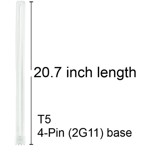 GE 31953 Biax Compact Fluorescent T5, F55BX/840, Facilities; Retail Display; Hospitality; Office; Restaurant; Warehouse, 55 watt, 4800 lumen, 20.7 inch Biax 4-pin (2G11) Plug-In, 4100K Color Temp
