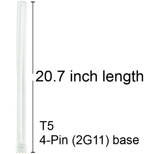 (case of 6) GE 31953 Biax Compact Fluorescent T5, F55BX/840, Facilities; Retail Display; Hospitality; Office; Restaurant; Warehouse, 55 watt, 4800 lumen, 20.7 inch Biax 4-pin (2G11) Plug-In, 4100K 
