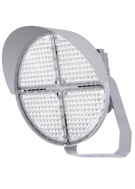 Beacon by Hubbell TSL Turf Sports Lighter LED Floodlight, 108000 lumens, Medium Flood, 740 watts, 4000K Color Temp, 277-480V, Light Grey, TSL-720-4K-UHV-M