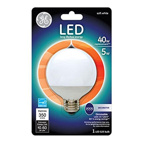 GE Lighting 89954 5W White LED Light Bulb /supplyunbeatablesales