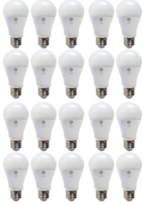 (20 bulbs) GE Lighting 67591 Dimmable LED A19 Light Bulb with Medium Base, 10-Watt, Soft White 
