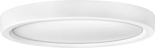 Lightolier LED Surface Mount Downlight, 7 inch round, 1000 lumen, 14 watts, Flush Mount Downlight LED Fixture, Selectable Color Temperature, TRIAC Dimming, 120VAC, slim profile, white, SD7R10ESCT1W 