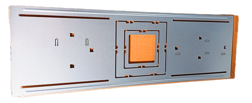 (case of 10) Lightolier Accessory Plate DSANCPS346 Steel Plate 3" 4" 6" Square Plate for new construction, template for electricians and drywall installers