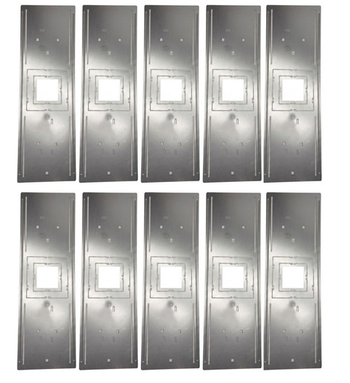 (case of 10) Lightolier Accessory Plate DSANCPS346 Steel Plate 3" 4" 6" Square Plate for new construction, template for electricians and drywall installers