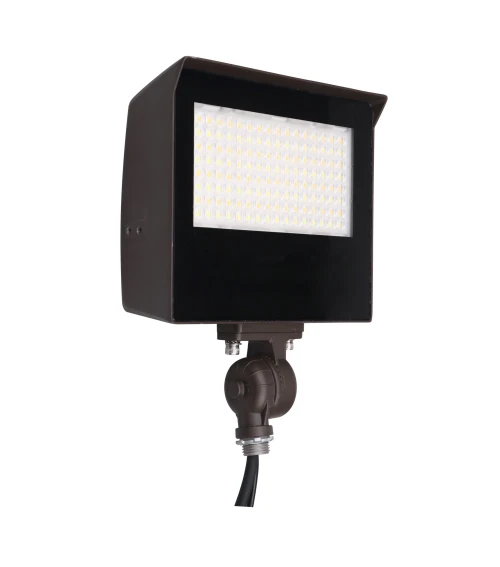 Stonco Keene SlimFlood Selectable Gen 3 Area Flood Light, Field Selectable Watts (10-15-20W), Field Selectable Color (3000K, 4000K, 5000K), 120-347V, PCB Photocell, Bronze,SF20-SCT-G3-10-PCB-BZ 