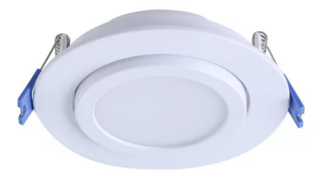Lightolier LED Gimbal, 6 inch round, recessed downlight, Selectable lumens (900, 1100) and Selectable Color Temperature  (2700K, 3000K, 3500K, 4000K & 5000K) 0-10V Dimming, white