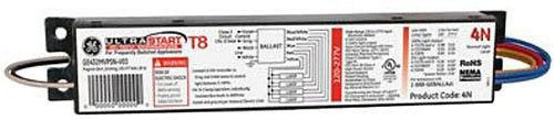 GE Lighting 62044 GE432MVPS-N-V03W 0-10-Volt UltraStart T8 100-3-Percent 0-10V Dimming Electronic Fluorescent T8 Programmed Rapid Start Lamps