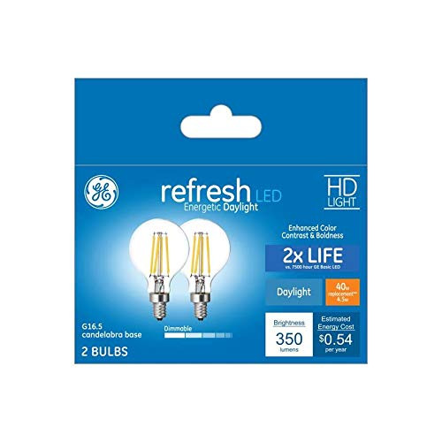 GE Refresh 40-Watt EQ Daylight Dimmable Light Bulbs (2-Pack)