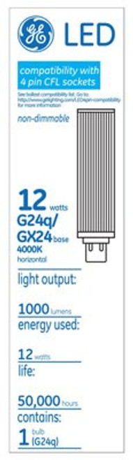 GE Lighting 96761 LED Light Bulb, White, 1,000 Lumens, 12-Watt - Quantity 6