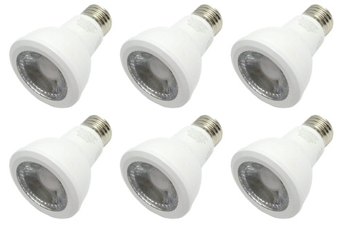 (case of 6) GE 93107782 Par20 LED Reflector Flood, Dimmable 7 watt 430 lumens LED Light Bulb