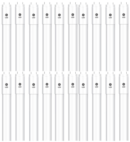 (case of 20) GE Lighting 39494 LED Tube Light Bulb, T8, Non-Dimmable,  Type B Ballast Bypass, 14-Watts, 1750 lumens, 3500K 4-Ft LED upgrade for T8 Fluorescent lamp