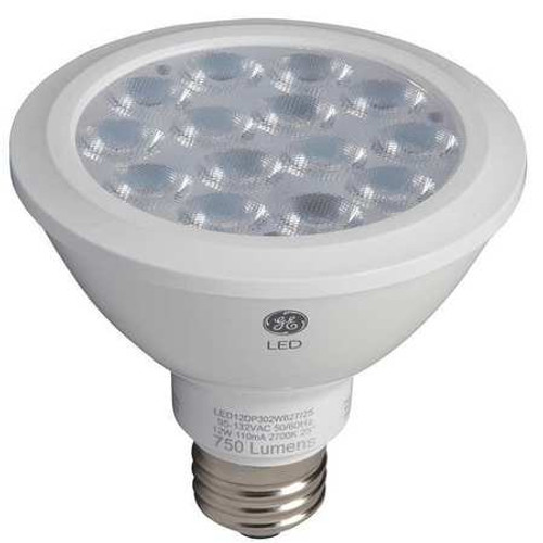 GE LIGHTING LED12DP30RW82740 LED Lamp, PAR30, 12W, 2700K, 40deg., E26