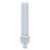 GE Lighting 97612 (12-Pack) F26DBX/835/ECO4P 26-Watt Dimmable CFL Plug-In Double Biax Ecolux Light Bulb, 3500K, 1800 Lumens, T4 shape, G24q-3 4-Pin Base